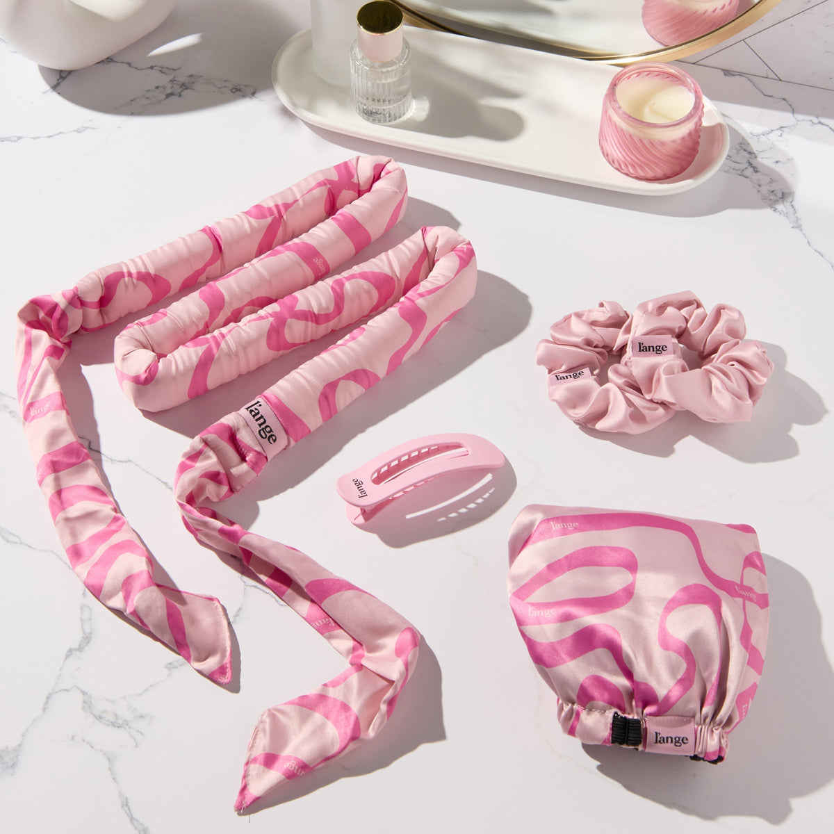Satin Heatless Curls Set