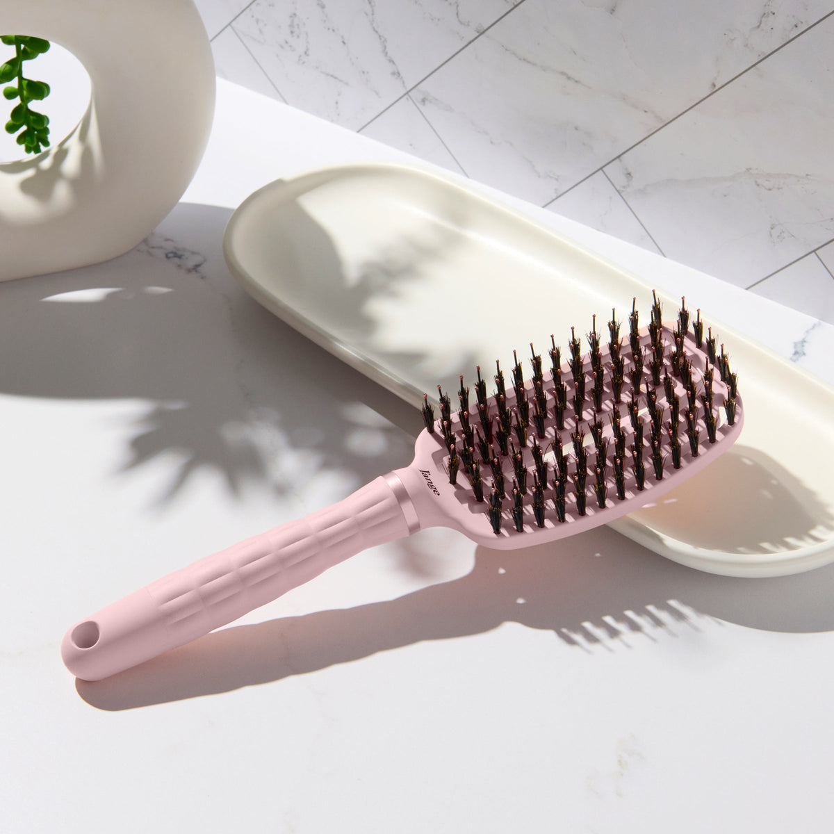 Vented Paddle Brush - Nylon Bristles with Boar